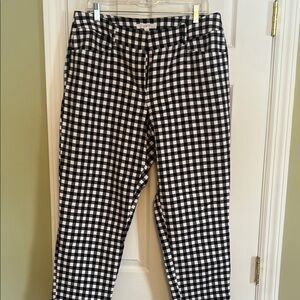 Women’s Black and White Checkered Pants